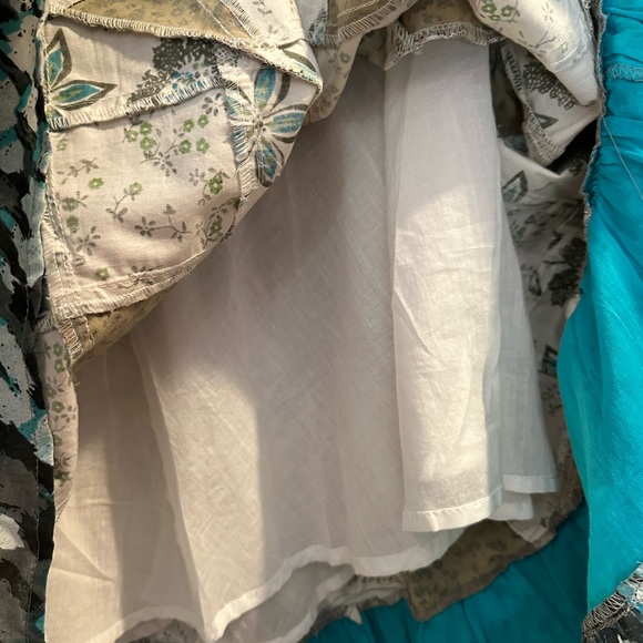 Anthropologie NWT Maxie skirt size small petite patchwork one of a kind - Picture 5 of 9